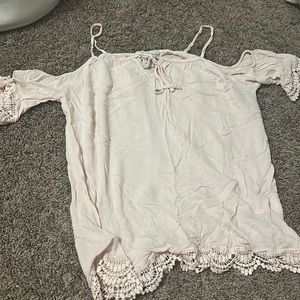 women’s blouse pink and textured